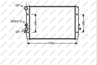 Radiator, engine cooling (ST420R006)