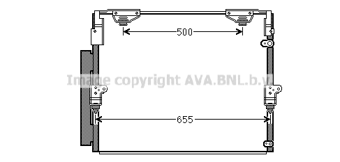 Condenser, air conditioning (TO5560D)