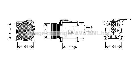 Compressor, air conditioning (RTK244)