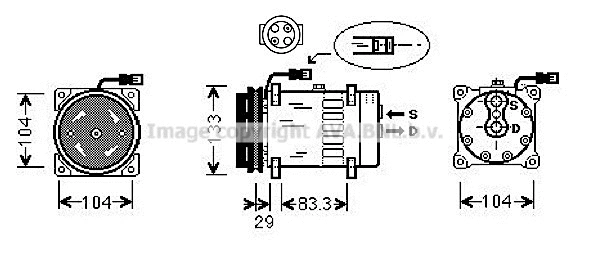 Compressor, air conditioning (DFAK026)