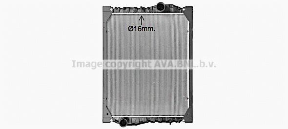 Radiator, engine cooling (MN2110)