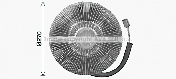 Clutch, radiator fan (SCC078)