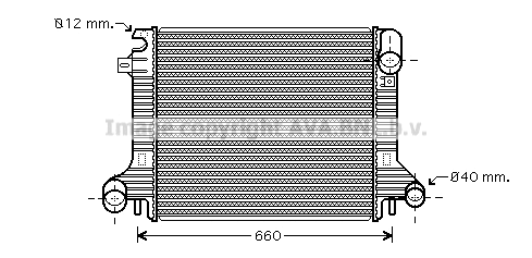 Radiator, engine cooling (ME2206)