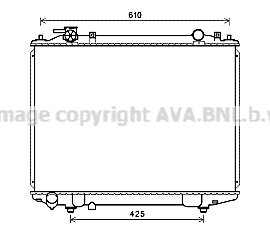 Radiator, engine cooling (MZ2258)