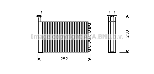 Heat Exchanger, interior heating (FD6164)