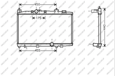 Radiator, engine cooling (TY324R003)