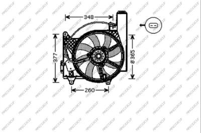 Fan, engine cooling (OP350F002)