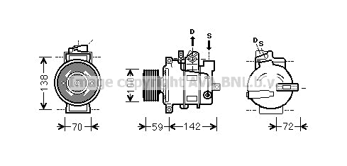 Compressor, air conditioning (VNK380)