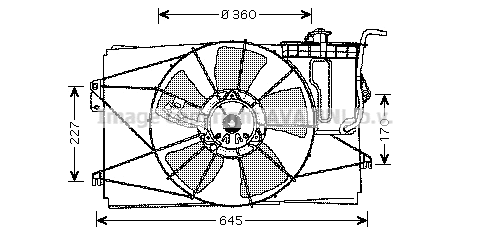 Fan, engine cooling (TO7524)