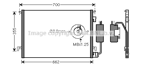 Condenser, air conditioning (OL5397D)