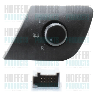 Switch, exterior rearview mirror adjustment (H206154)