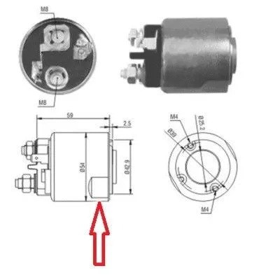 Solenoid Switch, starter (46085)