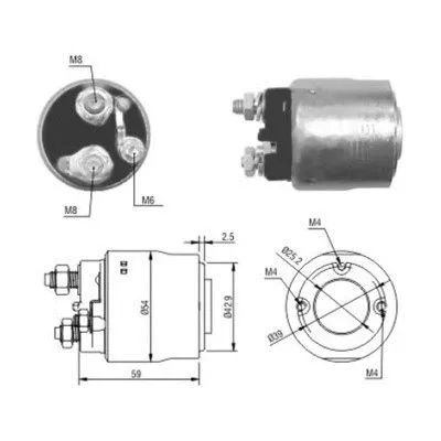 Solenoid Switch, starter (46084)