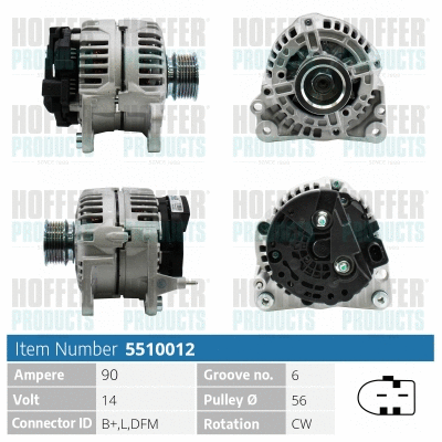 Alternator (H5510012)
