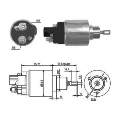 Solenoid Switch, starter (46070)
