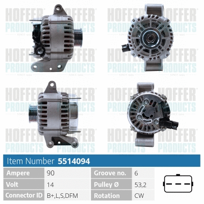 Alternator (H5514094)