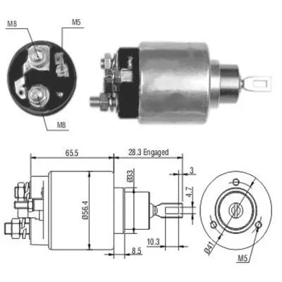 Solenoid Switch, starter (46106)
