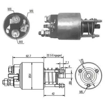 Solenoid Switch, starter (46049)