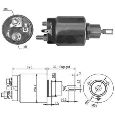 Solenoid Switch, starter (46067)