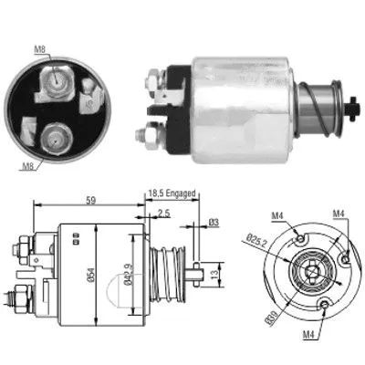 Solenoid Switch, starter (46168)