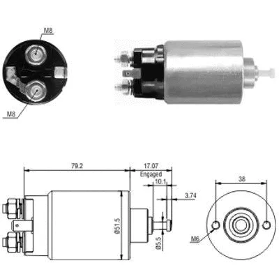 Solenoid Switch, starter (46177)