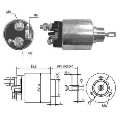 Solenoid Switch, starter (46035)
