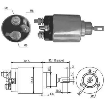 Solenoid Switch, starter (46069)