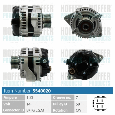 Alternator (H5540020)
