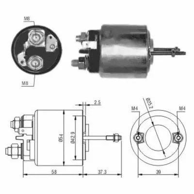 Solenoid Switch, starter (46009)