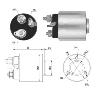 Solenoid Switch, starter (46013)