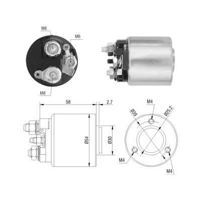 Solenoid Switch, starter (46212)