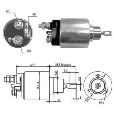 Solenoid Switch, starter (46036)
