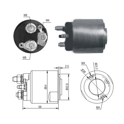 Solenoid Switch, starter (46203)