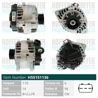 Alternator (H55151136)