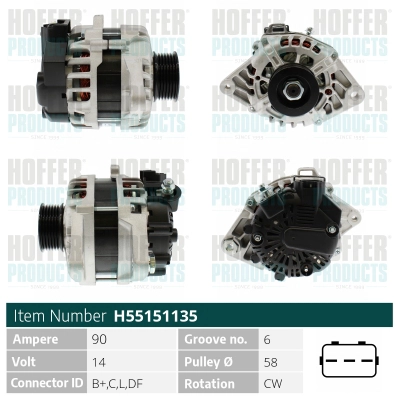 Alternator (H55151135)