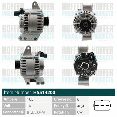 Alternator (H5514200)