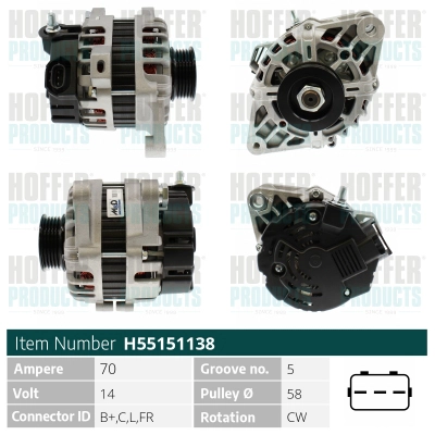 Alternator (H55151138)