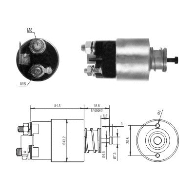 Solenoid Switch, starter (46317)
