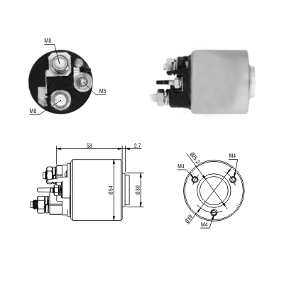 Solenoid Switch, starter (46288)