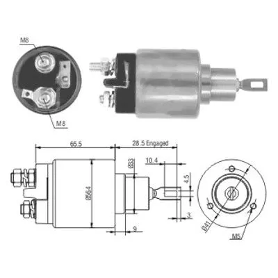 Solenoid Switch, starter (46060)