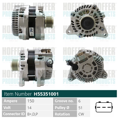 Alternator (H55351001)