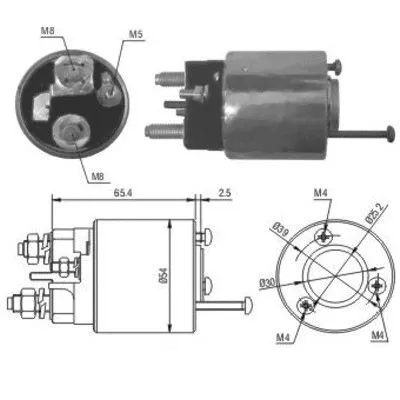 Solenoid Switch, starter (46018)