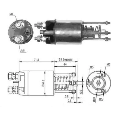 Solenoid Switch, starter (46188)