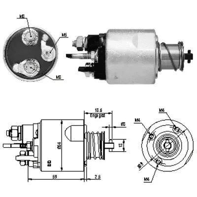 Solenoid Switch, starter (46169)