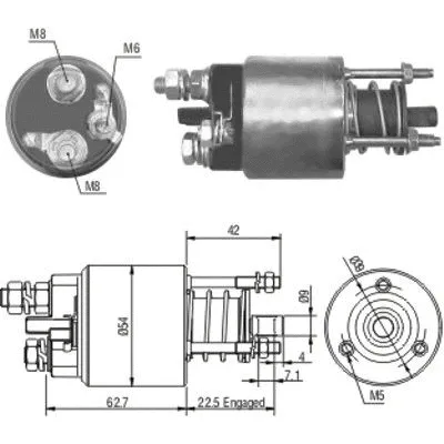 Solenoid Switch, starter (46051)