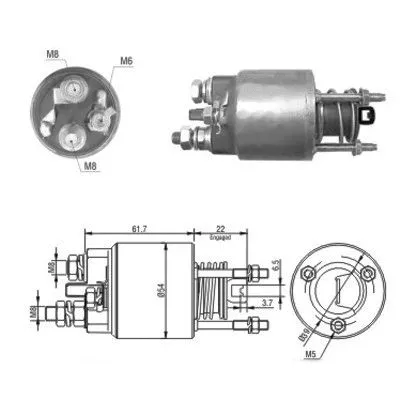 Solenoid Switch, starter (46048)