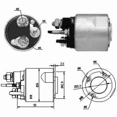 Solenoid Switch, starter (46159)