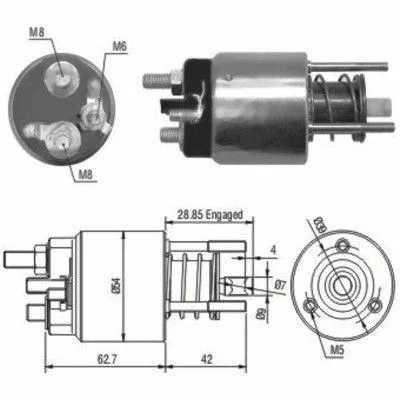 Solenoid Switch, starter (46050)