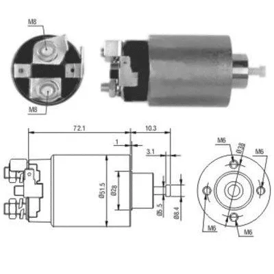 Solenoid Switch, starter (46162)