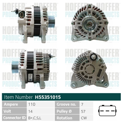 Alternator (H55351015)